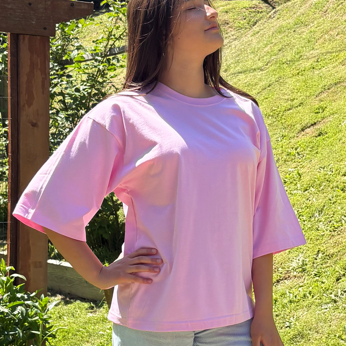 T - shirt Unisex Pink 🌷 Peruvian cotton